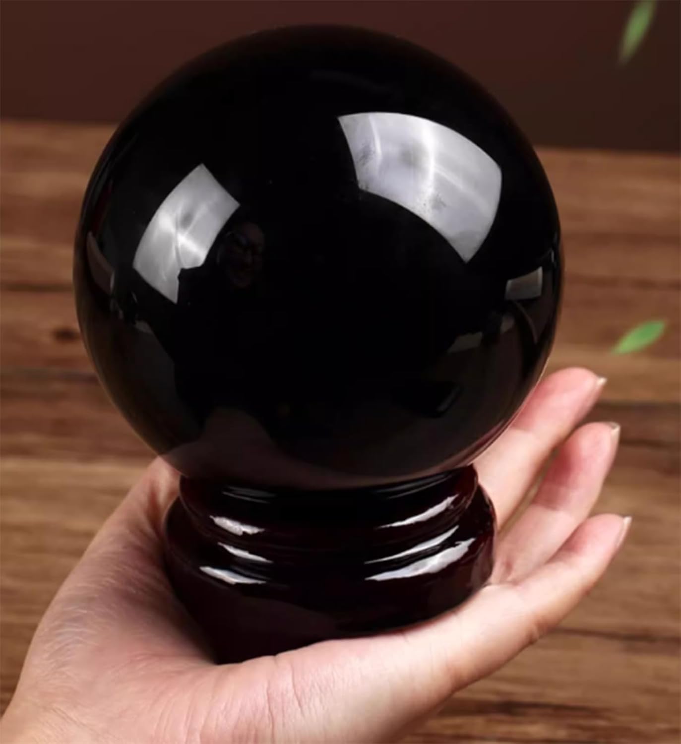 Amazon.com: Amazing Gemstone Black Obsidian Crystal Ball with Stand - 2"  Inches Crystal Sphere Meditation Balls for Witchcraft and Decorative Balls  : Home & Kitchen SXQWEPGOM Polished Black Obsidian Crystal Ball, Quartz Sphere with