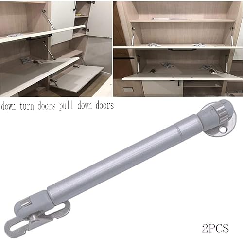 Miniatura 6 de Gabinete de soporte de gas de 80N18 lb 10 pulgadas de largo, soporte de elevación de seguridad con bisagras, soporte de tapa de cierre inferior,