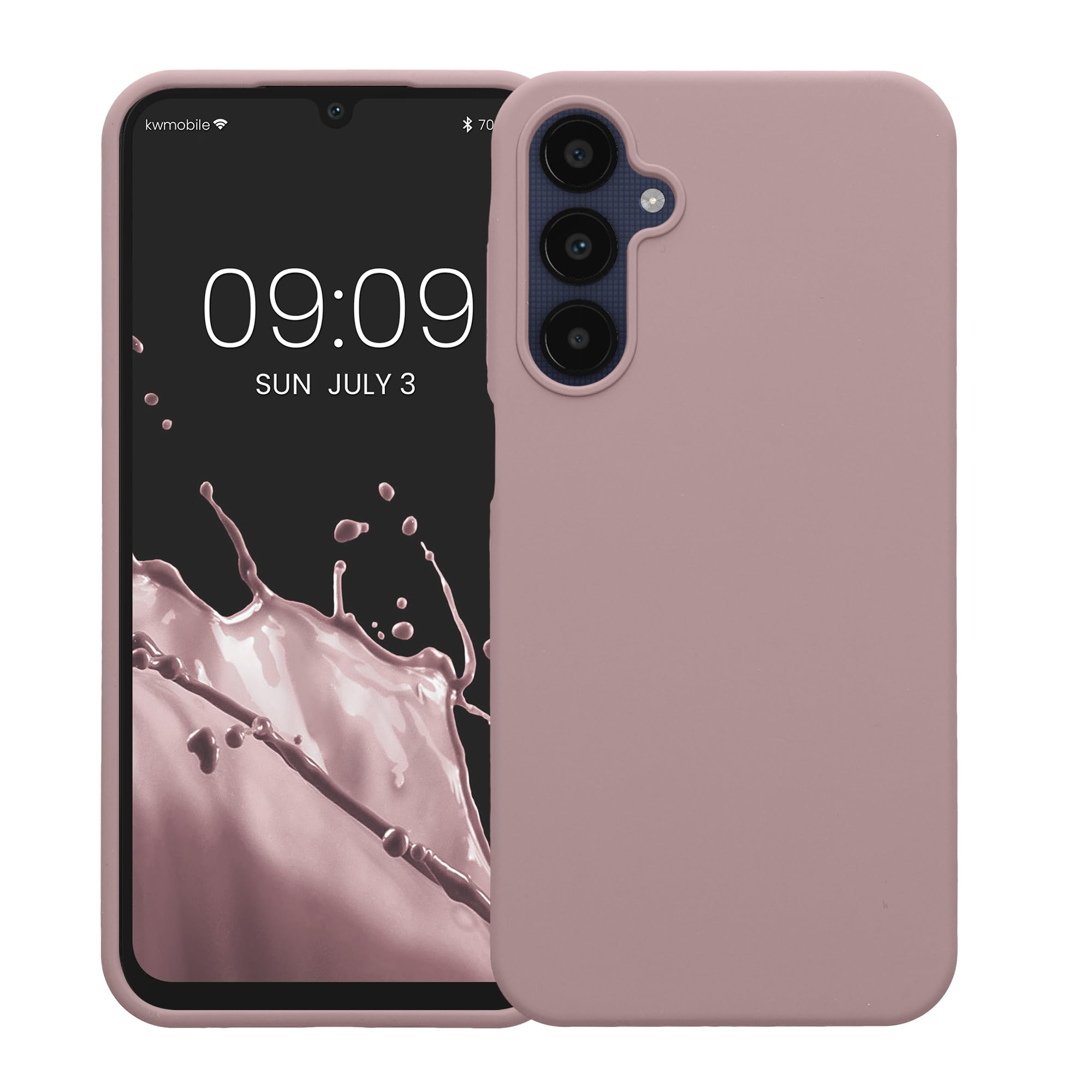 kwmobile Custodia Compatibile con Apple iPhone 17e / iPhone 16e Cover - Back Case per Smartphone in Silicone TPU - Protezione Gommata - crema
