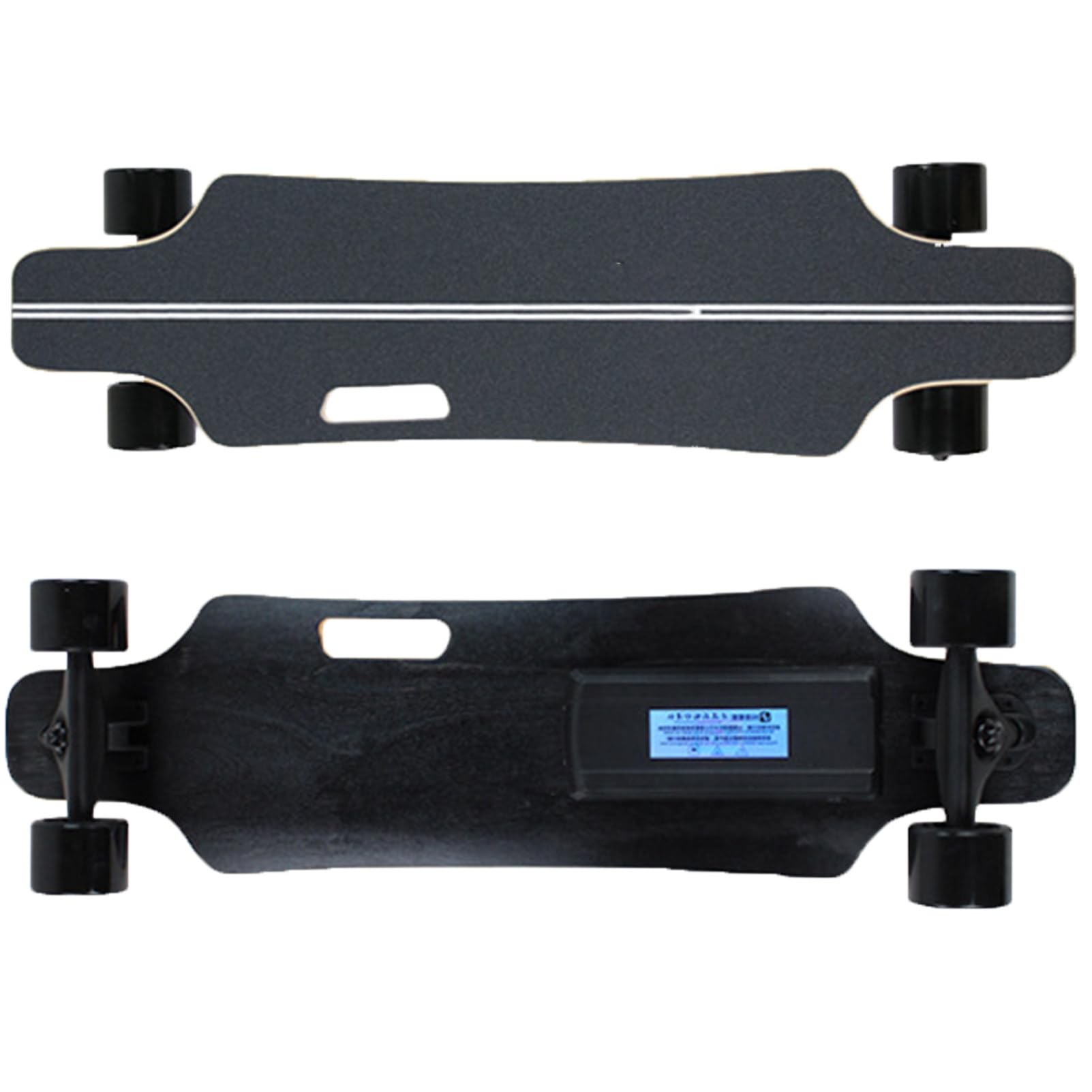 Pwekzxt H Electric Skateboard Wit Remote,Electric Longboard Skateboard, Complete Cruiser Longboard Skateboard For Adults，Easy Carry Andle Design, Range 15Km,200Lb Capacity