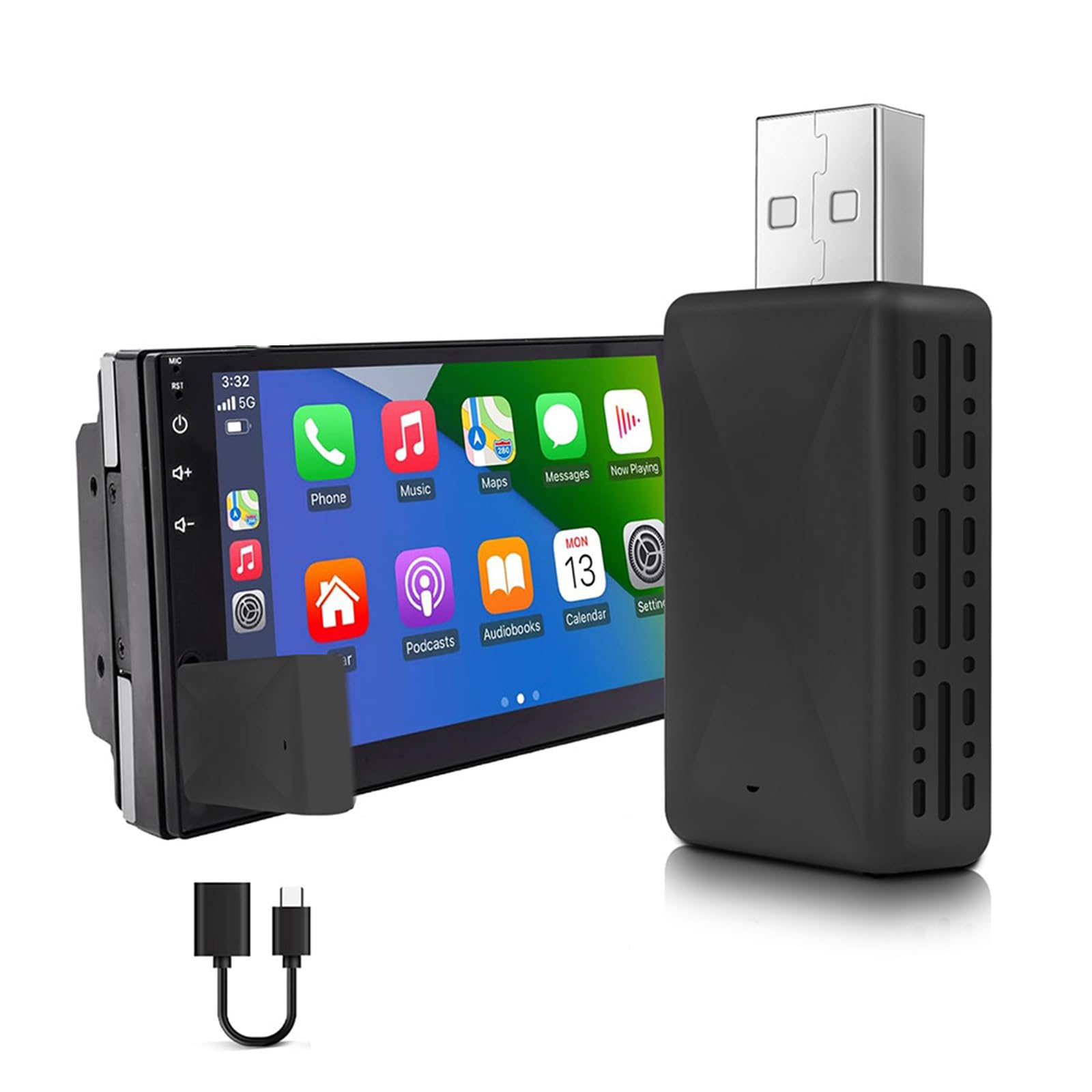 Android Auto Adapter Auto Adattatore Wireless CarPlay & - Convertitore Plug And Play Per Auto Adattatore Wireless Msxttly Adattatore Carplay Wireless Apple