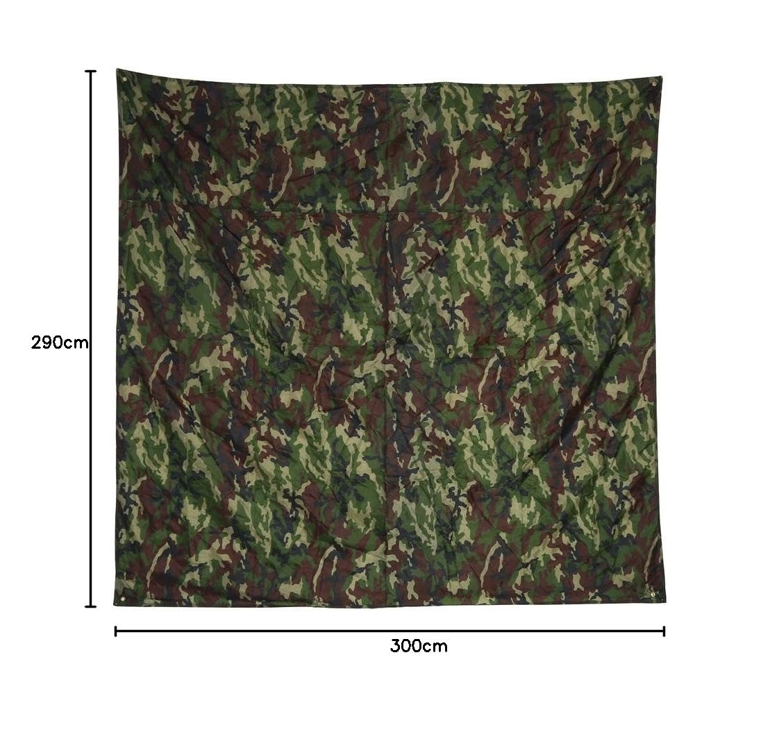 Zelt Plane Footprint Camping Tarp Hängematte Regenfliege Tarp Shelter Groundsheet für Camping Wandern(3 * 2.9M)