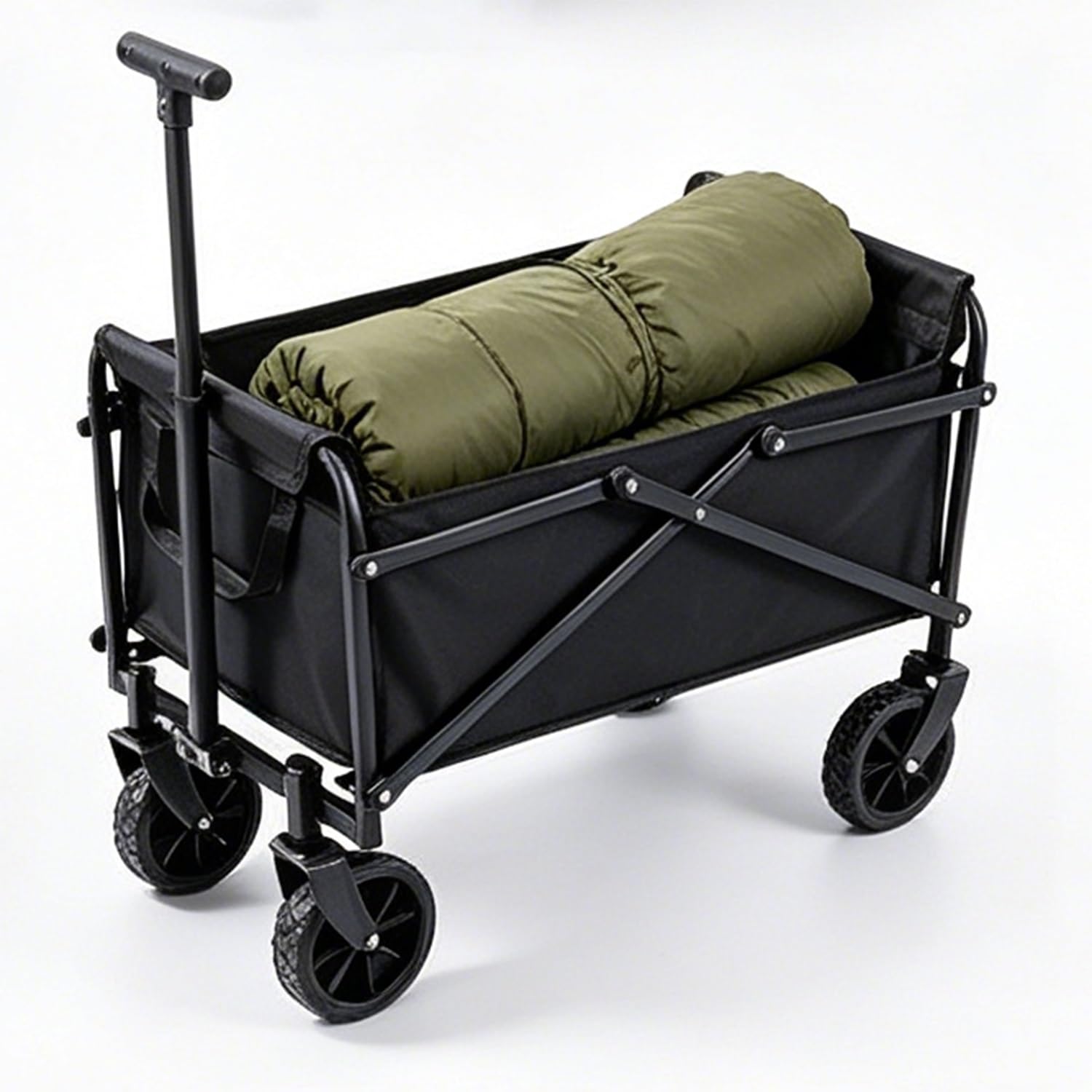 Cart For Beach, Camping Wagons Carts Foldable, Wheels Equipped With A 360° Steering Axle, Suitable For Various Terrains., Items With A Load Capacity Of 40/250kg(Mini)