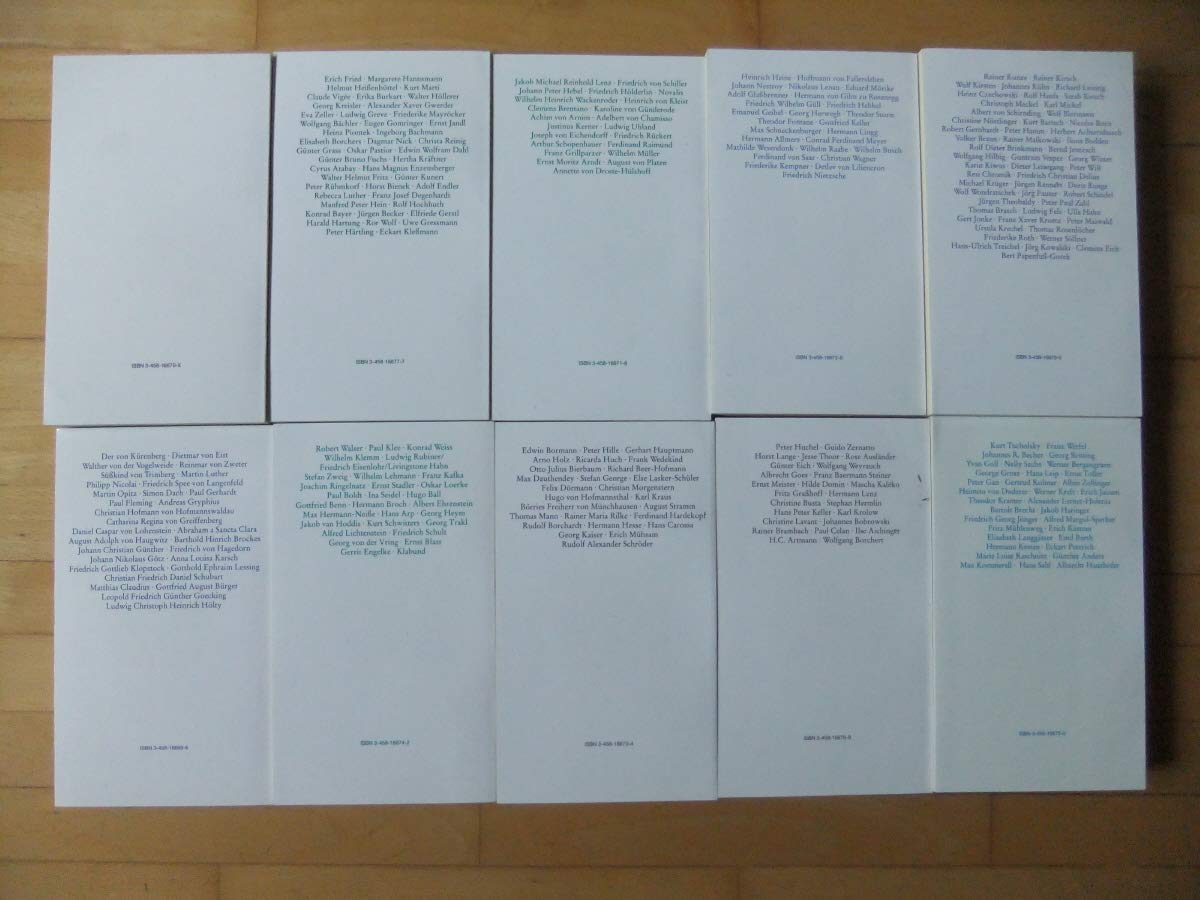 1000 Deutsche Gedichte und ihre Interpretationen, 10 Bde.