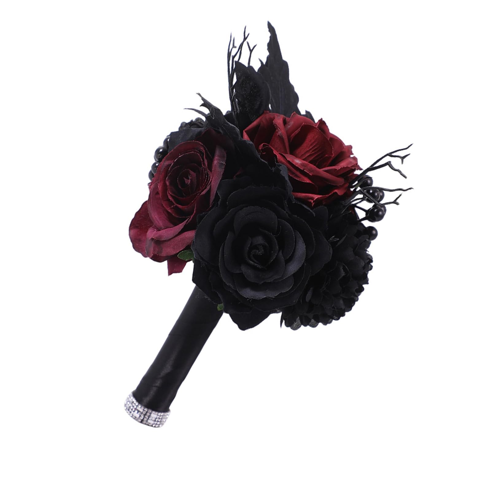 Buxuaaaa Gotik Wedding Bouquet Artificial Flowers Bridal Bouquet for Bridesmaids, Wedding, Ceremony, Anniversary Bridesmaids Gotik Styles Bridal for