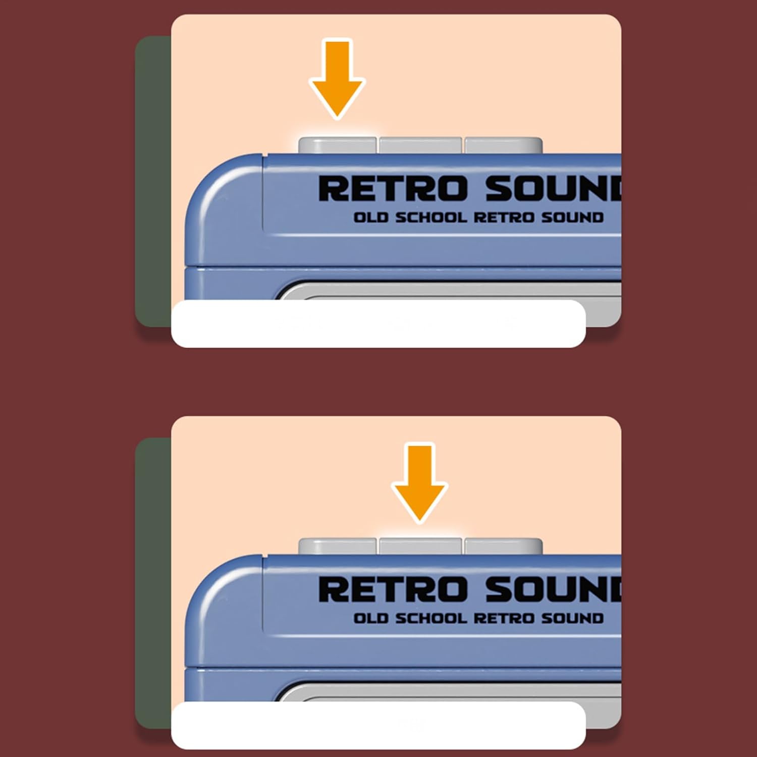 Funny Keychain, 2 Pieces Stranger Gadget Things, Mini Cassette Recorder, Retro Sound Keychain, Retro Tape Recorder Keychain, Decoration Gifts, Retro Keyboard With Music, Can Play, Blue, Fare