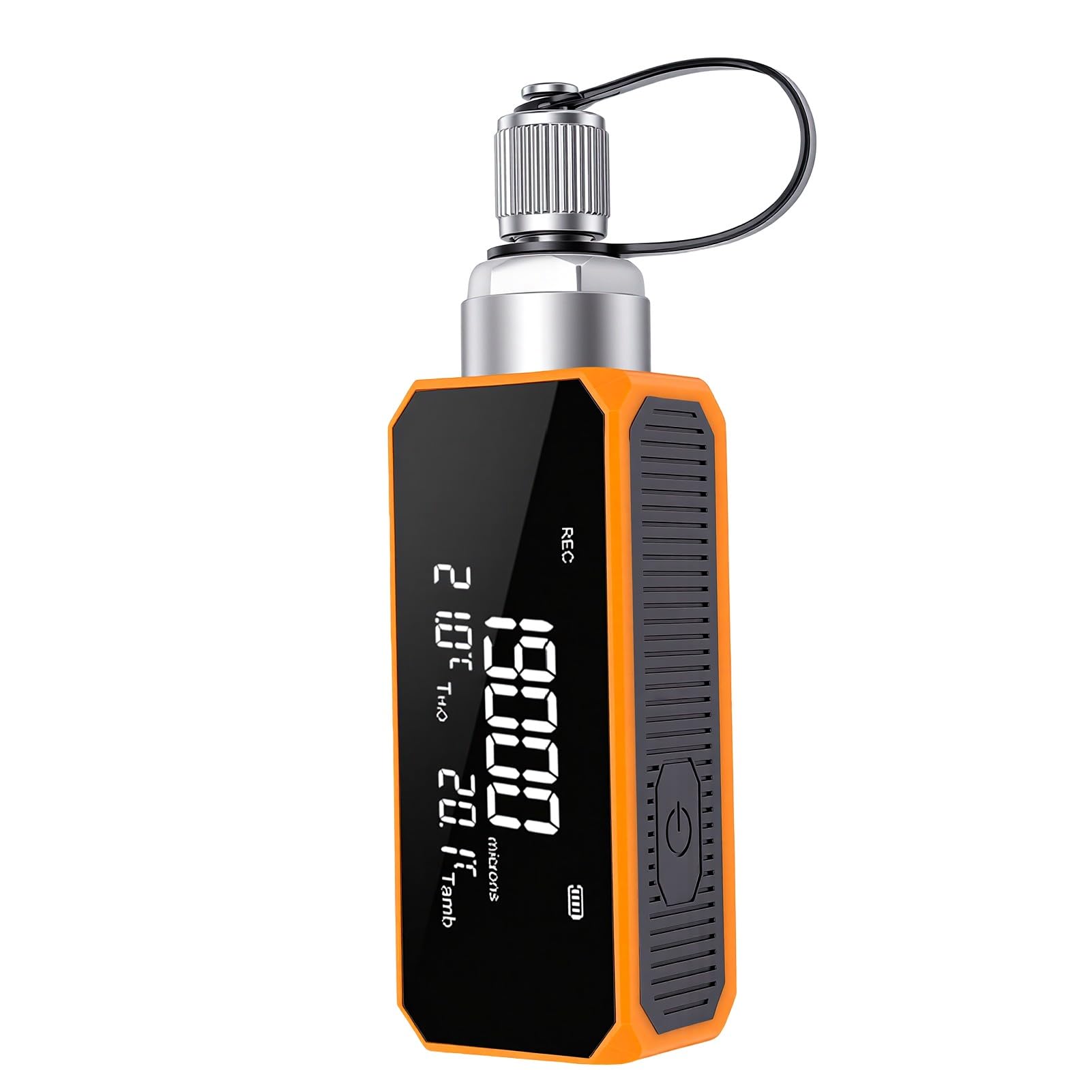 Medidor de Vacío Digital, Medidor de Micras HVAC Recargable de 1/4 SAE con Alerta de Aplicación, 0-19000 Micras, Soporte de Aplicación Elitech, para Detección de Fugas en