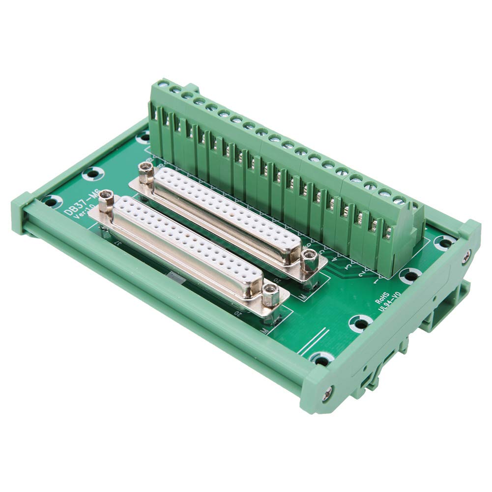 YWBL-WH Morsettiera DB37-M6 Doppia Femmina Montaggio DIN per Interfaccia Elettronica Industriale e Automazione