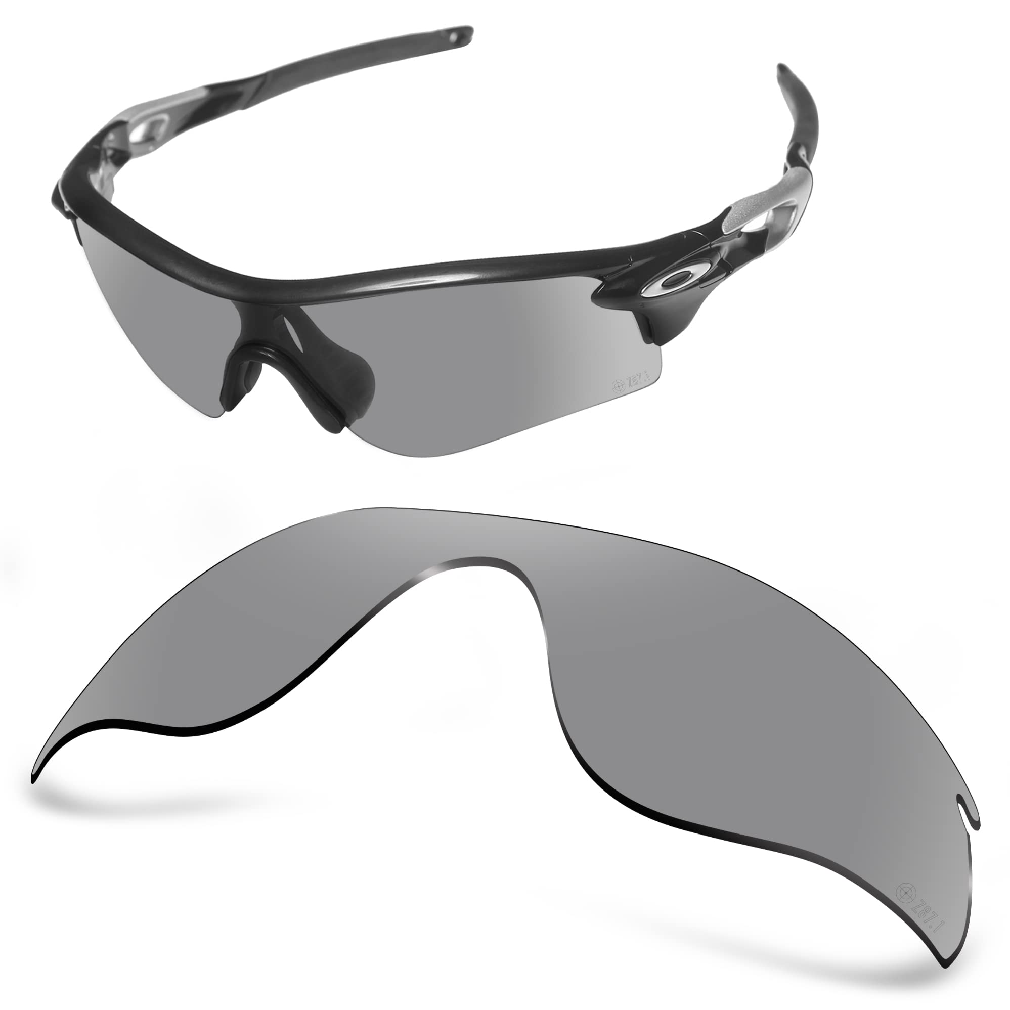 Lentes de repuesto polarizadas ANSI Z87.1 compatibles con gafas de sol Oakley RadarLock Path - Gainsboro