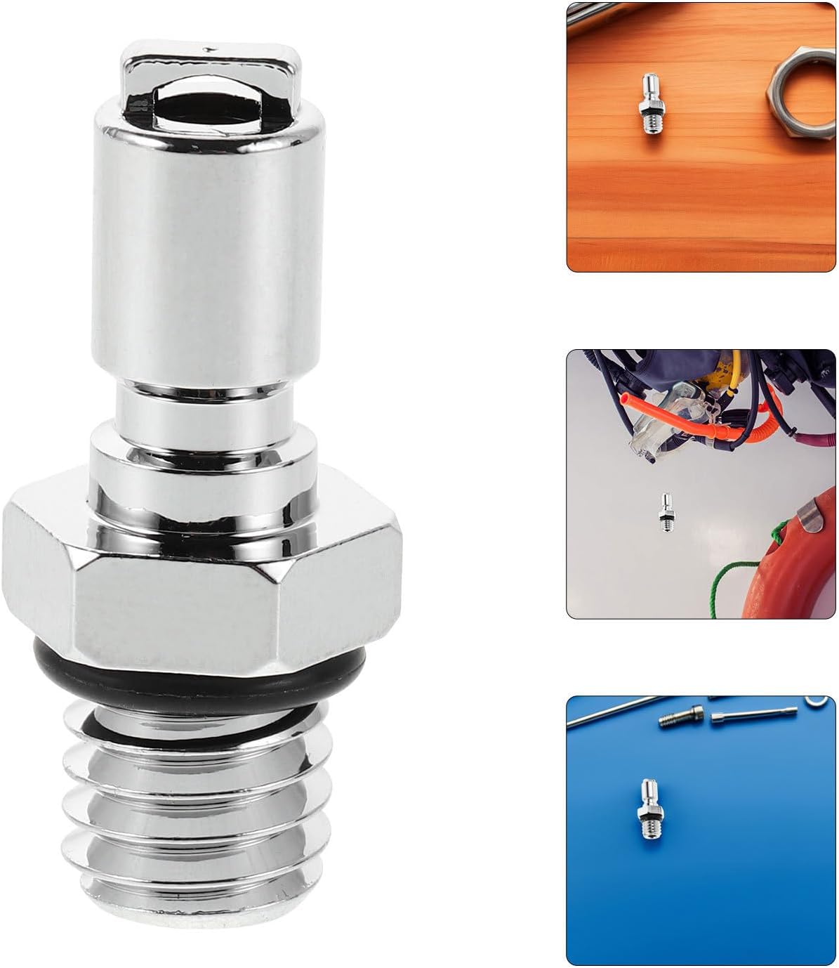 BESTonZON Quick Release Scuba Tank Adapter with 3/8-16 Thread Copper Valve Connector for Diving Equipment Featuring Convenient Portability and Broad Compatibility Range, for Travel