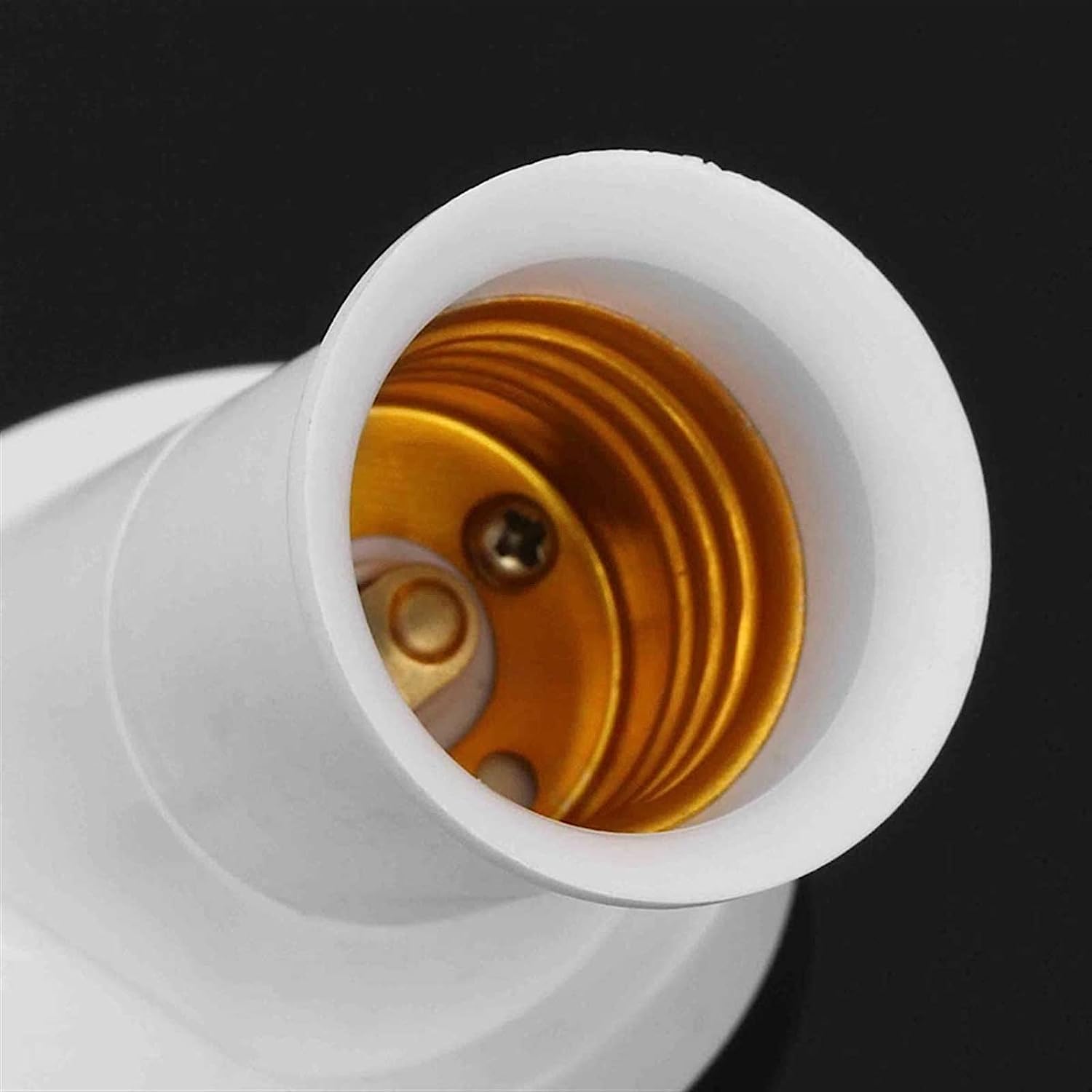 Adapter gniazda lampy, złącze bagnetowe, konwerter podstawy gniazda lampy, adapter gniazda, opakowanie 10 szt. E27 Gniazdo lampy Śruba kątowa 45 stopni Plastikowa podstawa żarówki Kinkiet Adapter gnia