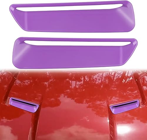 Cubierta decorativa de ventilación de aire acondicionado para Dodge Challenger 2015-2020, color verde, 2 unidades