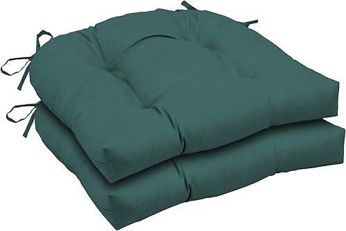 Miniatura 10 de Arden Selections Cojín de mimbre para silla de exterior, paquete de 2, 20 x 18, cojín de felpa copetudo para sillas de mimbre y mecedoras de 18 x 20