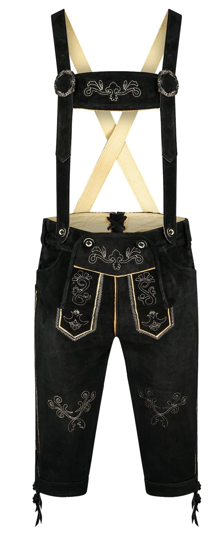 ALL THE GOOD S 1 Trachtenset (Hose +Hemd +Schuhe +Socken) Bayerische Lederhose Trachtenhose Oktoberfest Leder Hose Trachten