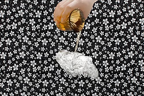 Image of The Furnishing Tree PVC Waterproof Microwave Oven Cover Compatible for Morphy Richards 20 L Solo 20 MS Floral Pattern White Black