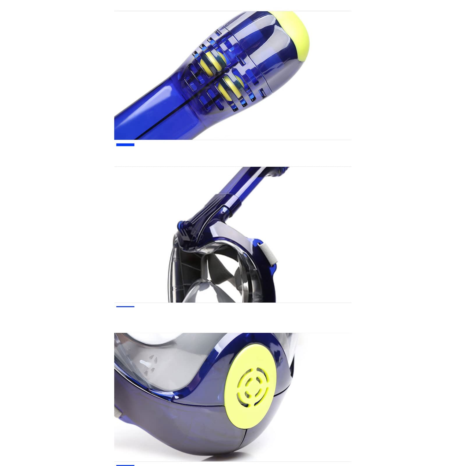 JINGYAN Okulary pływackie Snorkel Full Face Mask Waterproof Diving Equipemnt Swimming Dry Facewear Quality Product