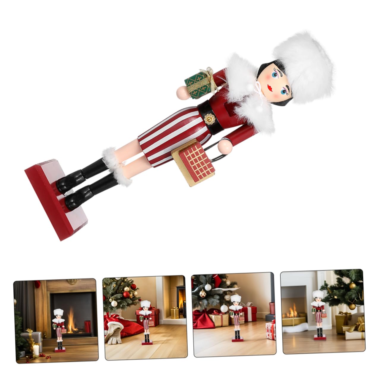 ABOOFAN Décoration De Noël Casse-Noisette Figurines De Soldats Traditionnels Ornements De Table pour