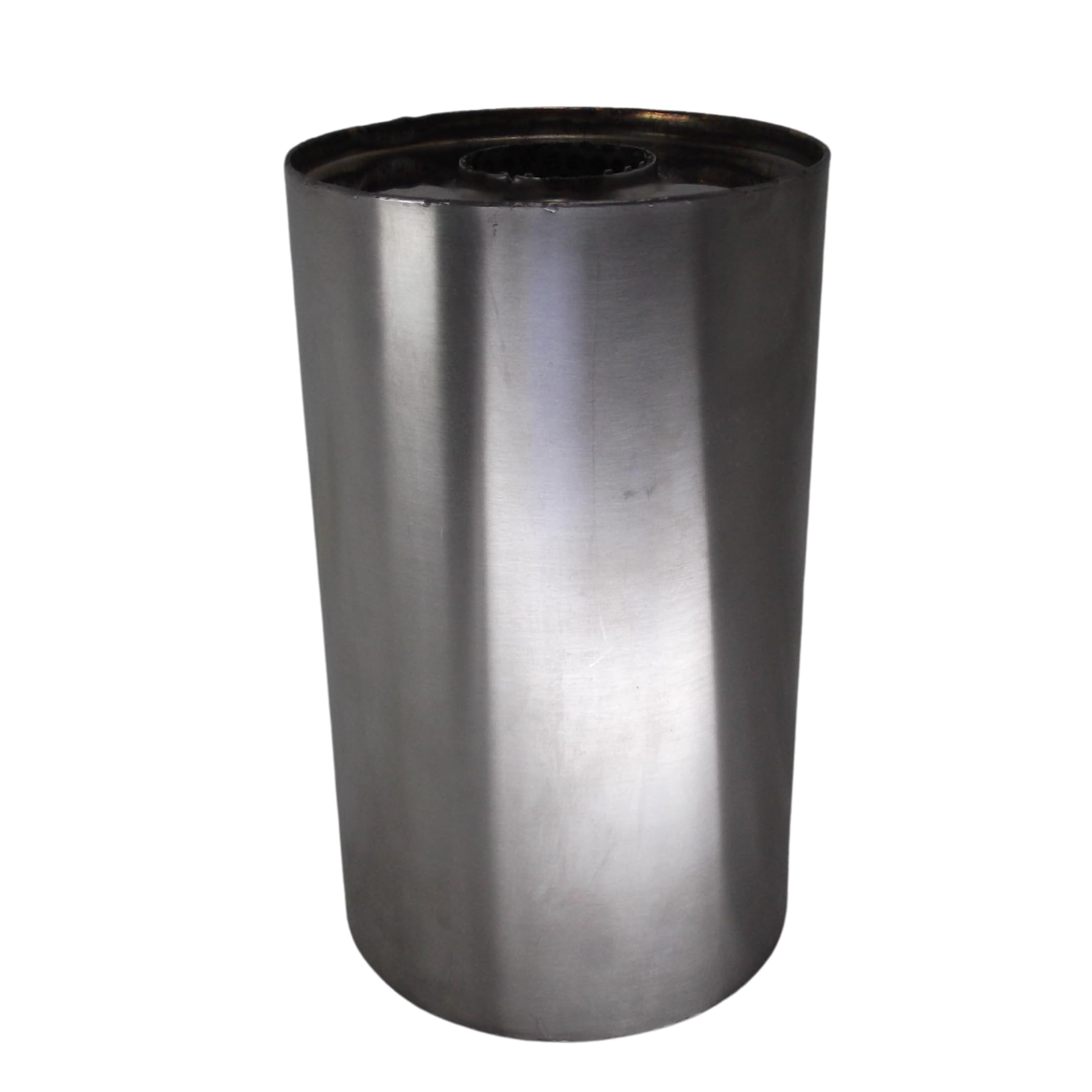 Genérico Silenciador Redondo 250x 150 silenciador escape coche escape coche deportivo tubo de escape coche silenciador inox silenciador deportivo universal Acero Inoxidable