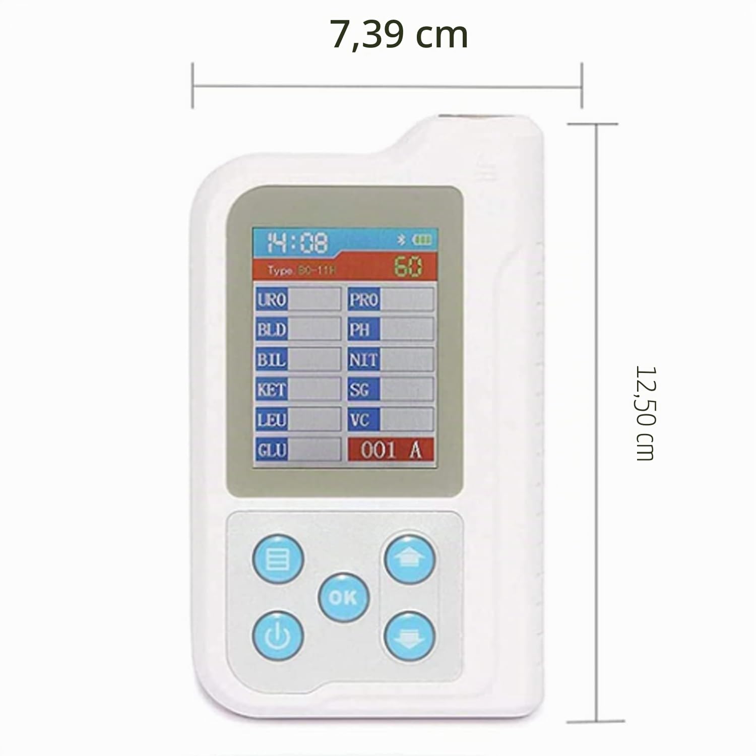 Analizzatore Digitale Delle Urine, Analizzatore Portatile Delle Urine Con 100 Strisce Reattive Per Il Test Del PH, Funzione Di Archiviazione Dei Dati, Ricaricabile Tramite USB, Strumento Per L'analisi