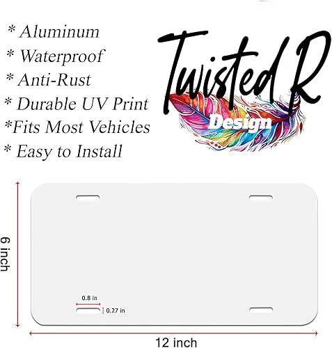 Miniatura 3 de Dog Vanity Aluminum Front License Plate (Rottweiler)