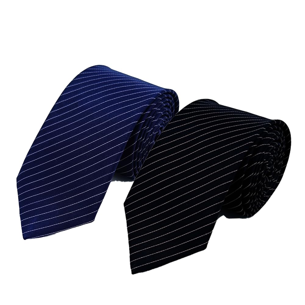 utf Men’s Striped Tie for Men Formal | Office Business Wedding Necktie | Microfiber Slim Tie for Shirt Suit | Premium Design combo-picture-47