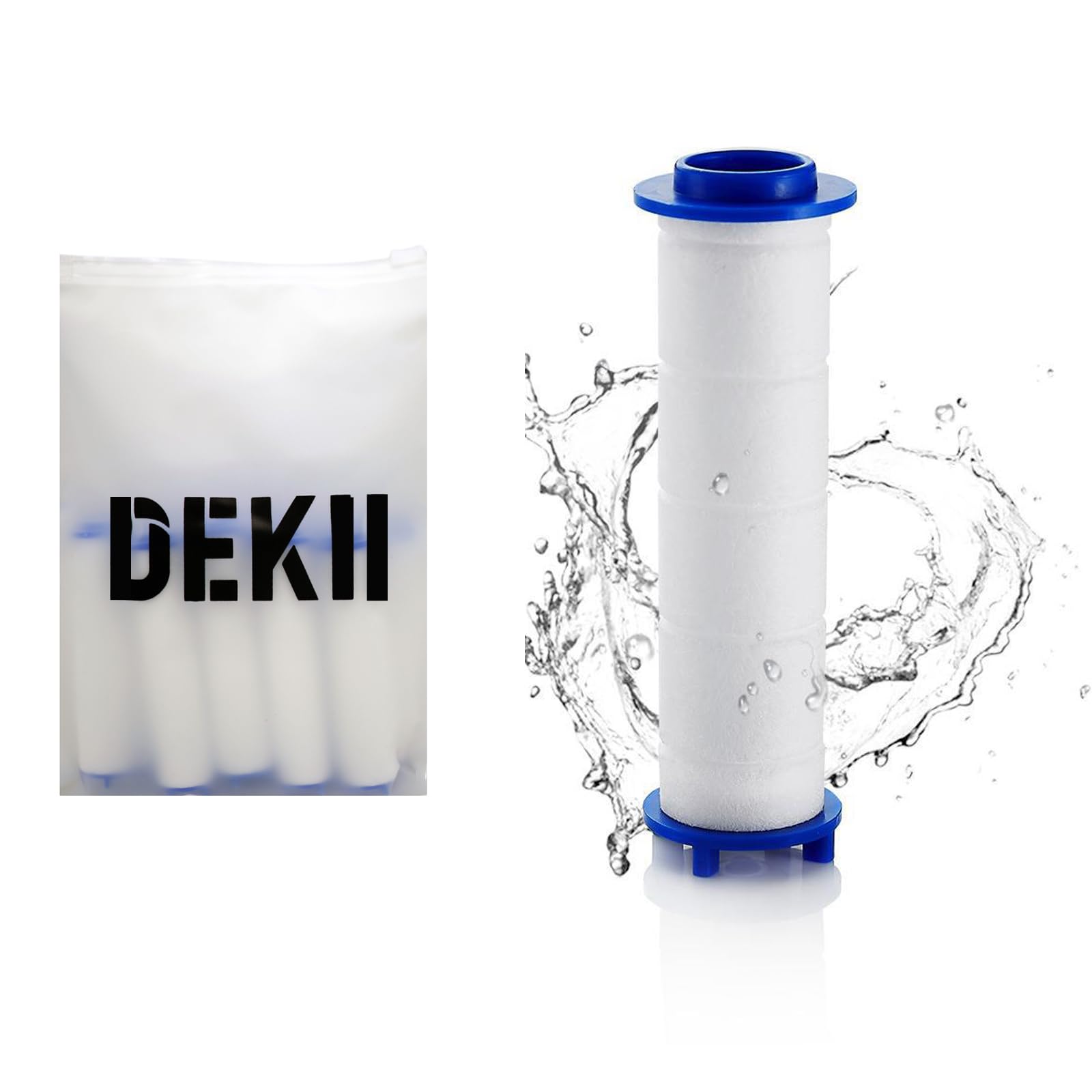 DEKII Shower Filter - 8cm*2cm 10PCS For Shower Head, Remove Chlorine and Impurities, Massages Scalp to Anti Hairfall and Dry Skin