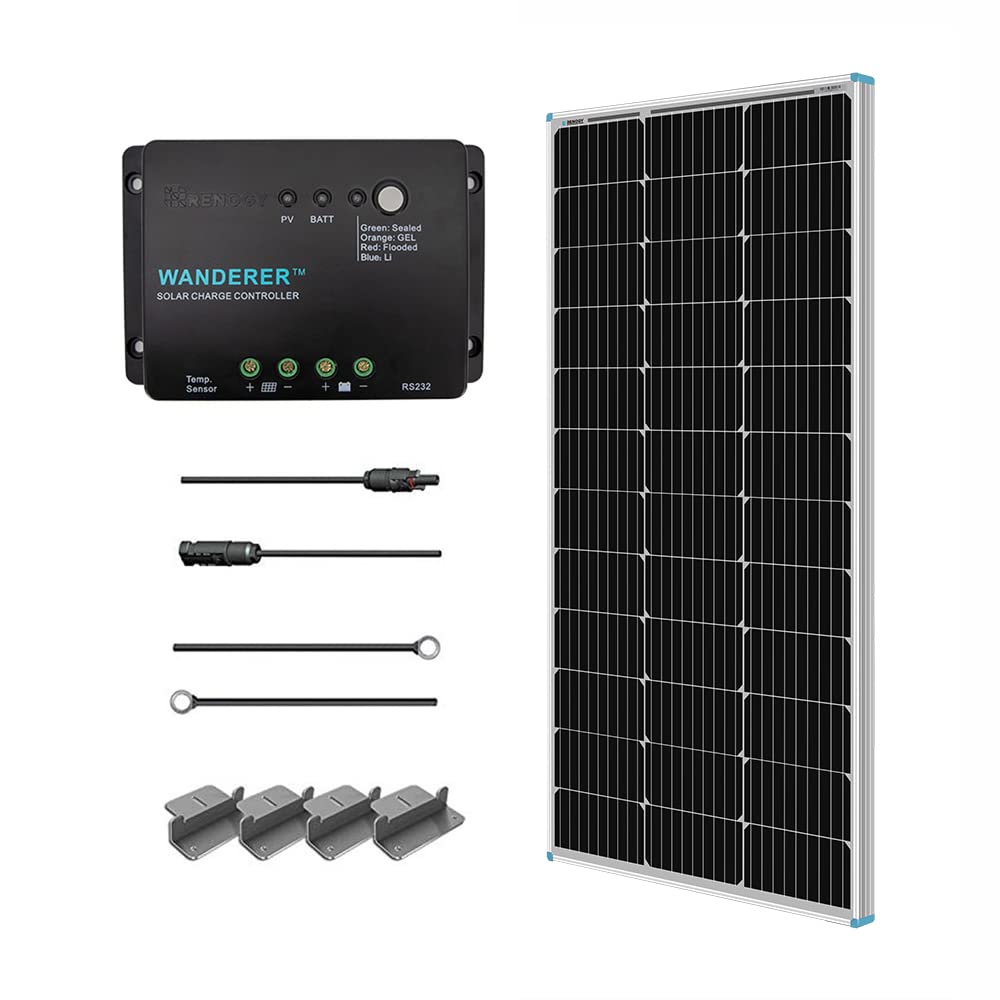 Buy Renogy 100 Watt 12 Volt Solar Panel Starter Kit with 100W