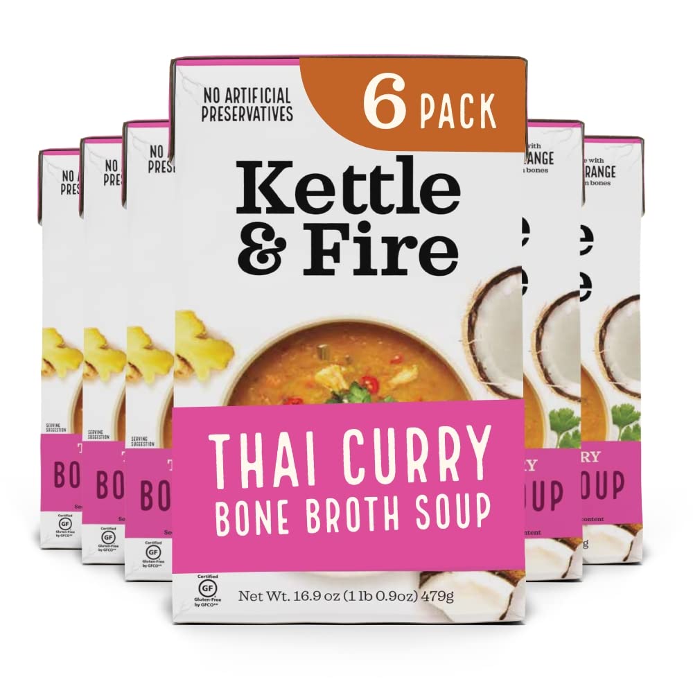 KETTLE & FIRE Organic Reduced Sodium Chicken Bone Broth, 16.9 OZ