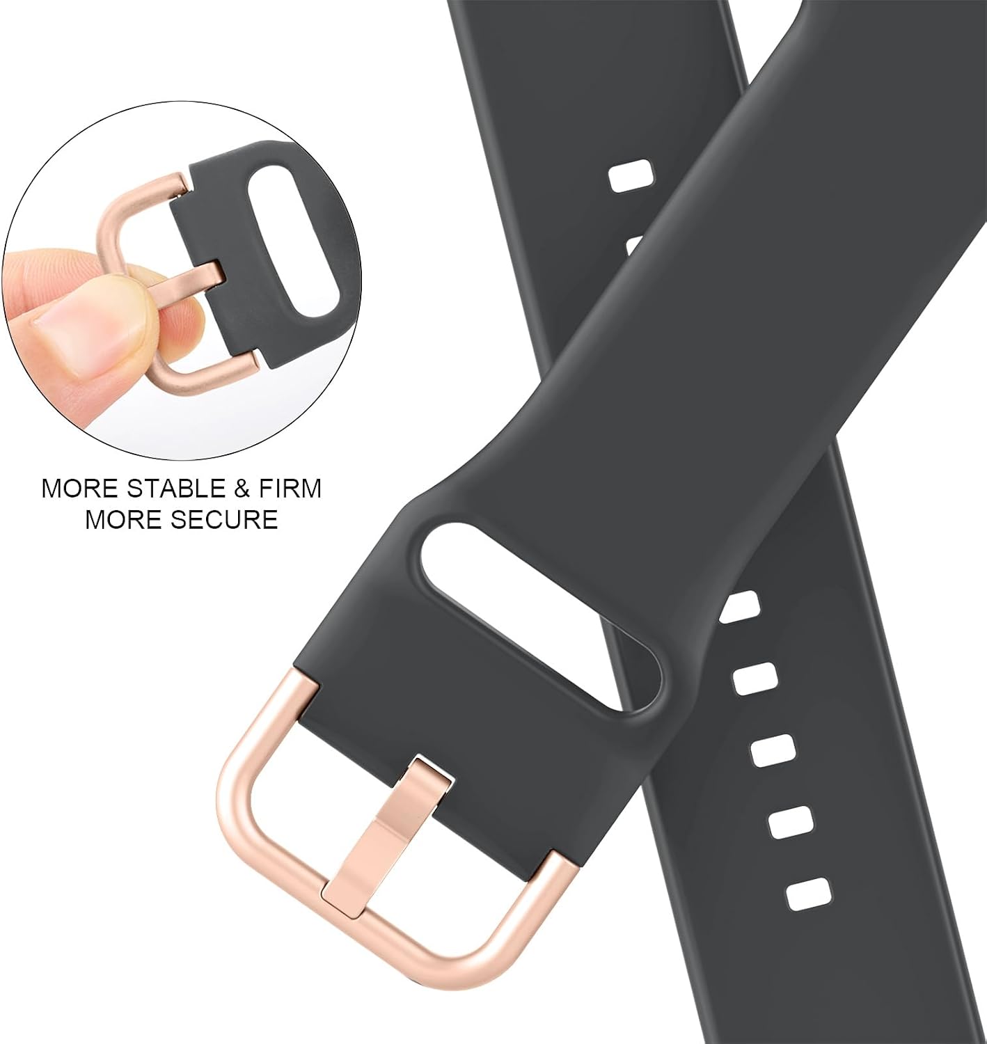 sport band compatible with apple watch bands 49mm 46mm 45mm 44mm 42mm 41mm 40mm 38mm, soft silicone replacement strap with classic clasp for iwatch series 11 10 9 8 7 6 5 4 3 2 1 se ultra women men grey 38 /40 /41 /42mm