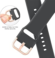 Vista 177 de Correa deportiva de silicona suave compatible con cierre clásico compatible con correas de Apple Watch de 49, 45, 44, 42, 41, 40 y 38 mm para iWatch