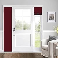 Vista 15 de Cortinas para puerta de aula, cortina de ventana con protección total de privacidad, panel de ventana opaco sólido, para puertas de vidrio, puertas