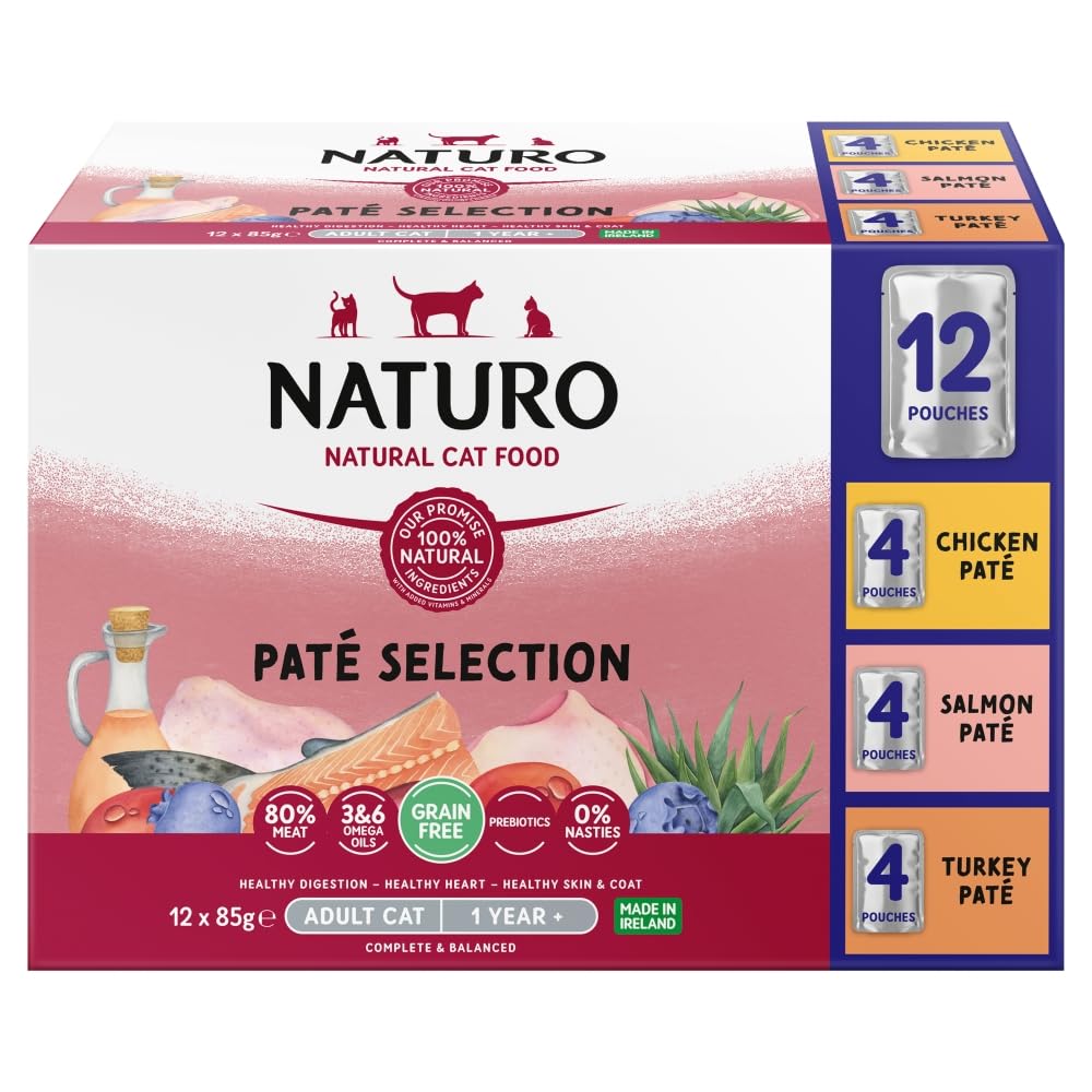Naturo Adult Pouches - Paté Variety Selection - 12 X 85G