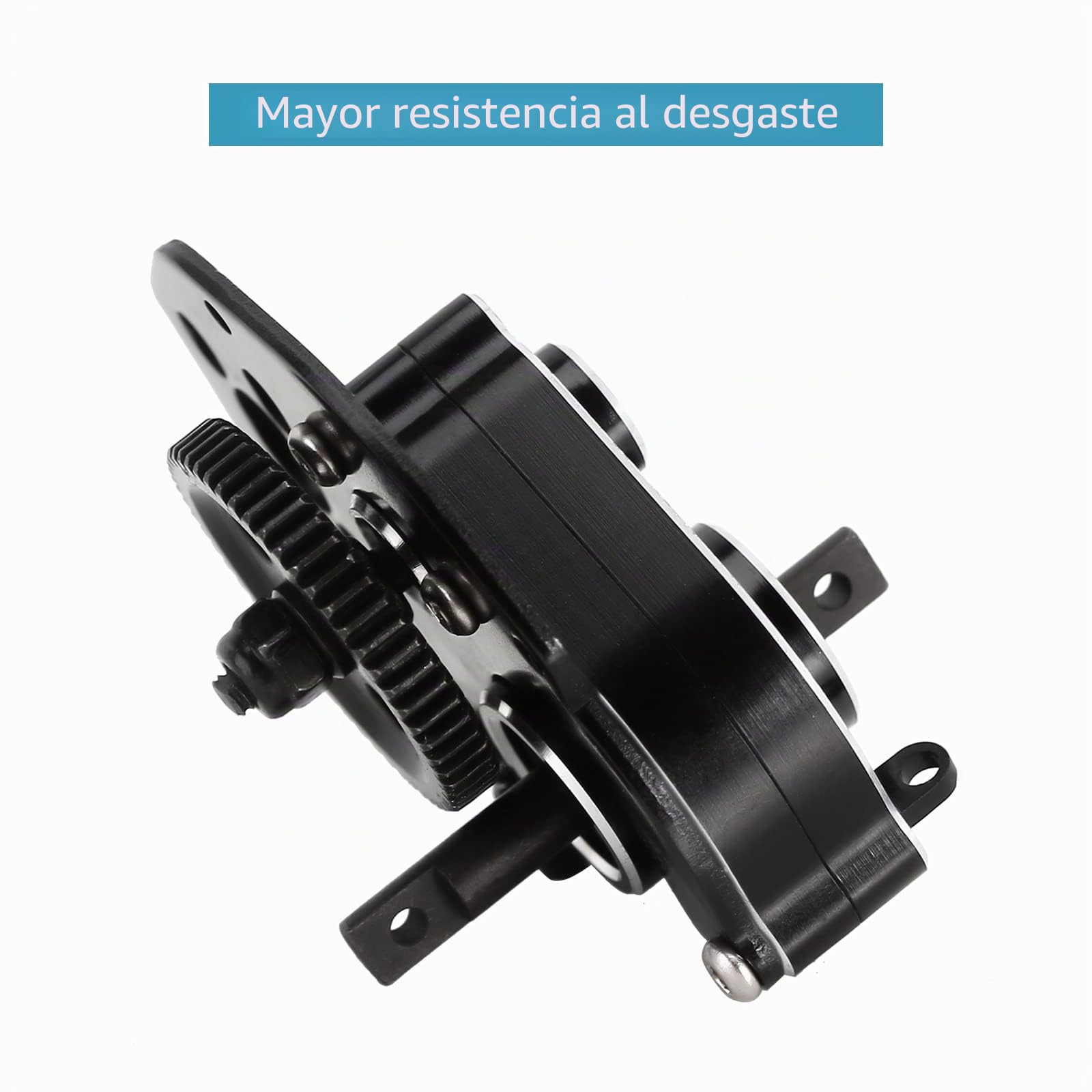 INJORA Transmisión Caja de CambiosCompleto con 0.3 Mod Engranaje para SCX24