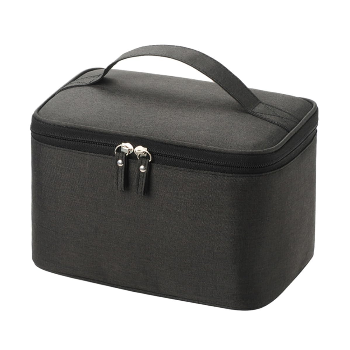 Borsa Cosmetici da Viaggio Nera, Capiente e Portatile | Tessuto, Organizer per Bagno e Attività All’aperto, Pratica per Trucchi e Articoli da Toilette