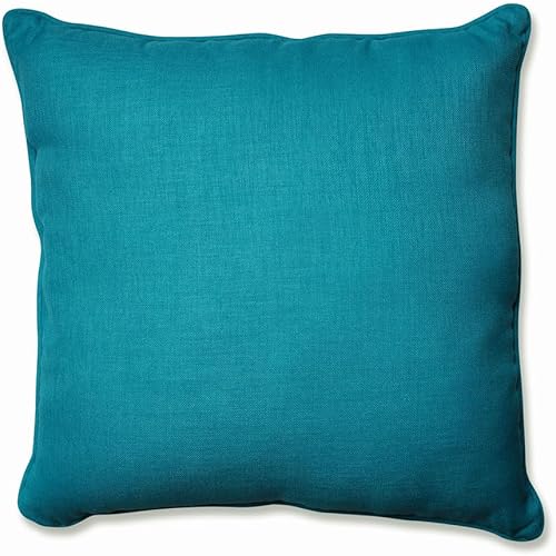 Vista 222 de Pillow Perfect - Cojín cuadrado para asiento de esquina para exteriores o interiores, color cobalto