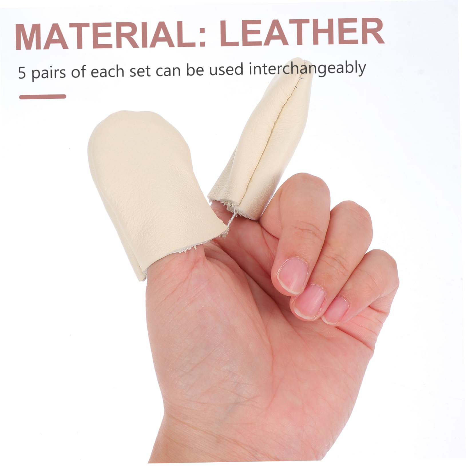 OSALADI 5 Pack Needlework Thimbles Quilting Guards Comfortable Fit for Sewers Random Color