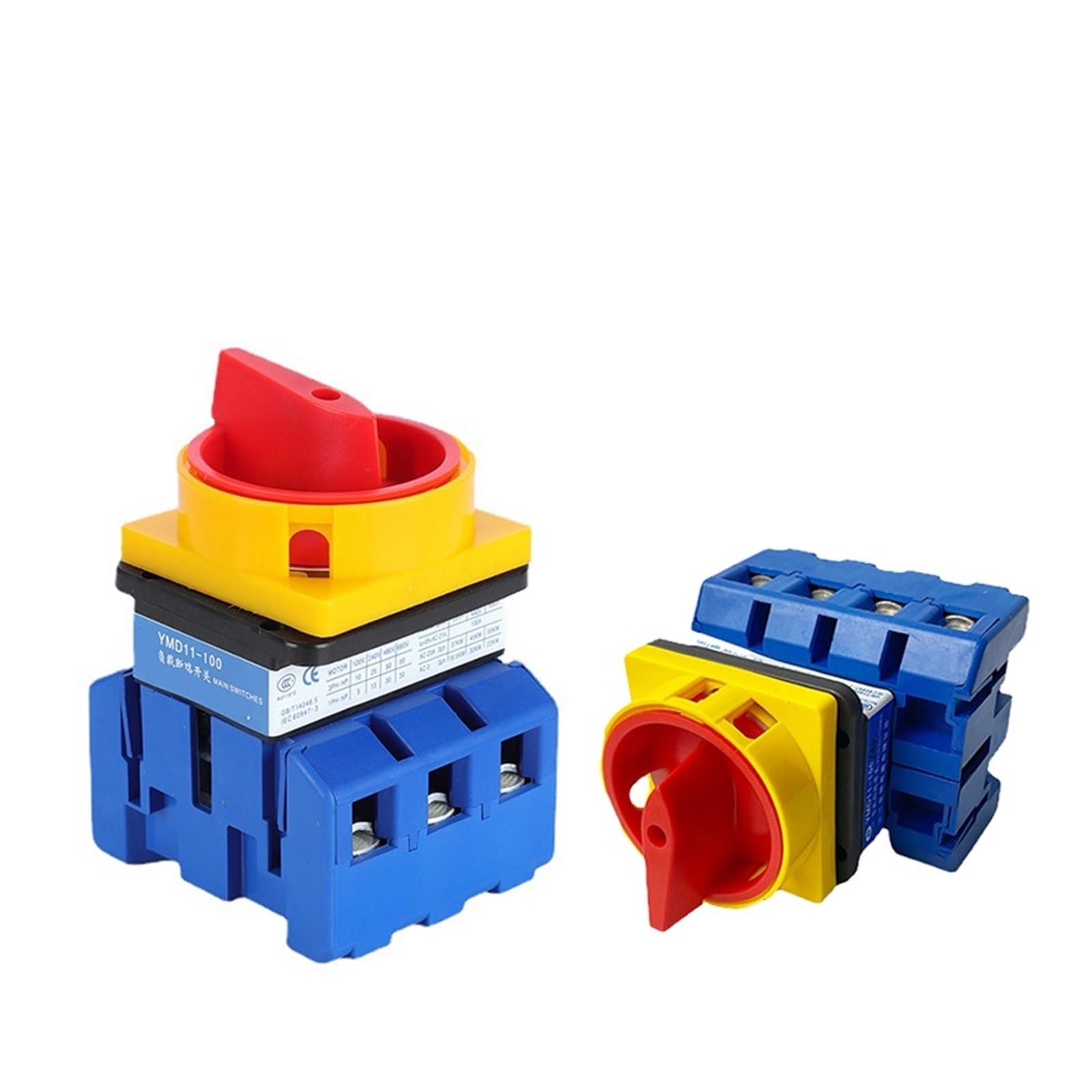 JGNAYRKJQI YMD11-100A 3P 4P Isolator Switch DC Disconnect Load Break ON-Off Rotary Cam LW30-100