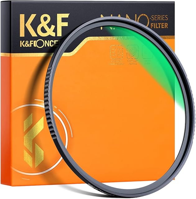 UV Filter 77mm, K&F Concept MCUV Slim Lens Protection Filters Optical Glass 28-Layers Coating Waterproof Ultra Violet Ultraviolet 77mm(Nano-X Series)