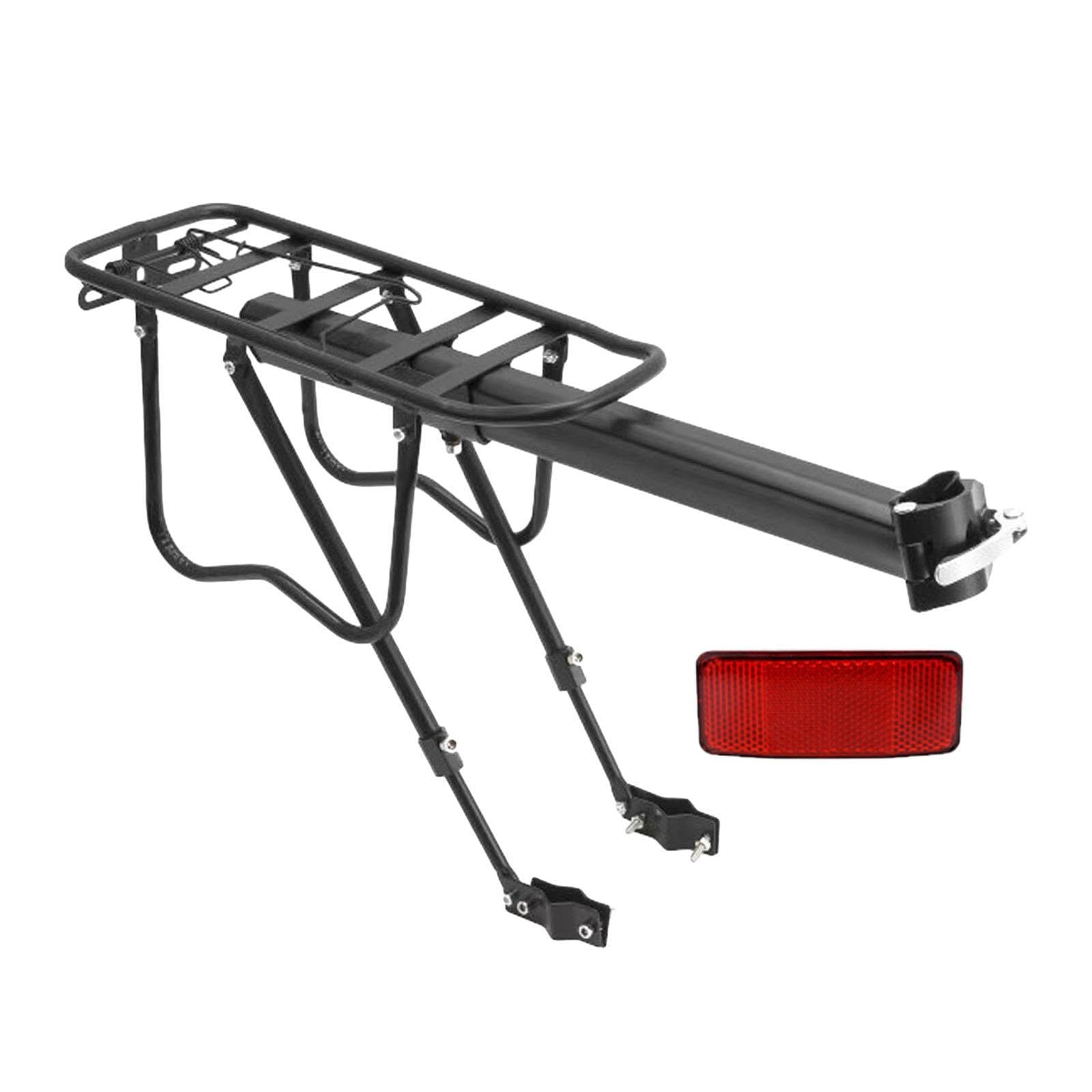 UJEAVETTE® Bike Rear Rack Heavy Duty Frame Mounted Durable Luggage Carrier Rack Rack and Reflector-image-34