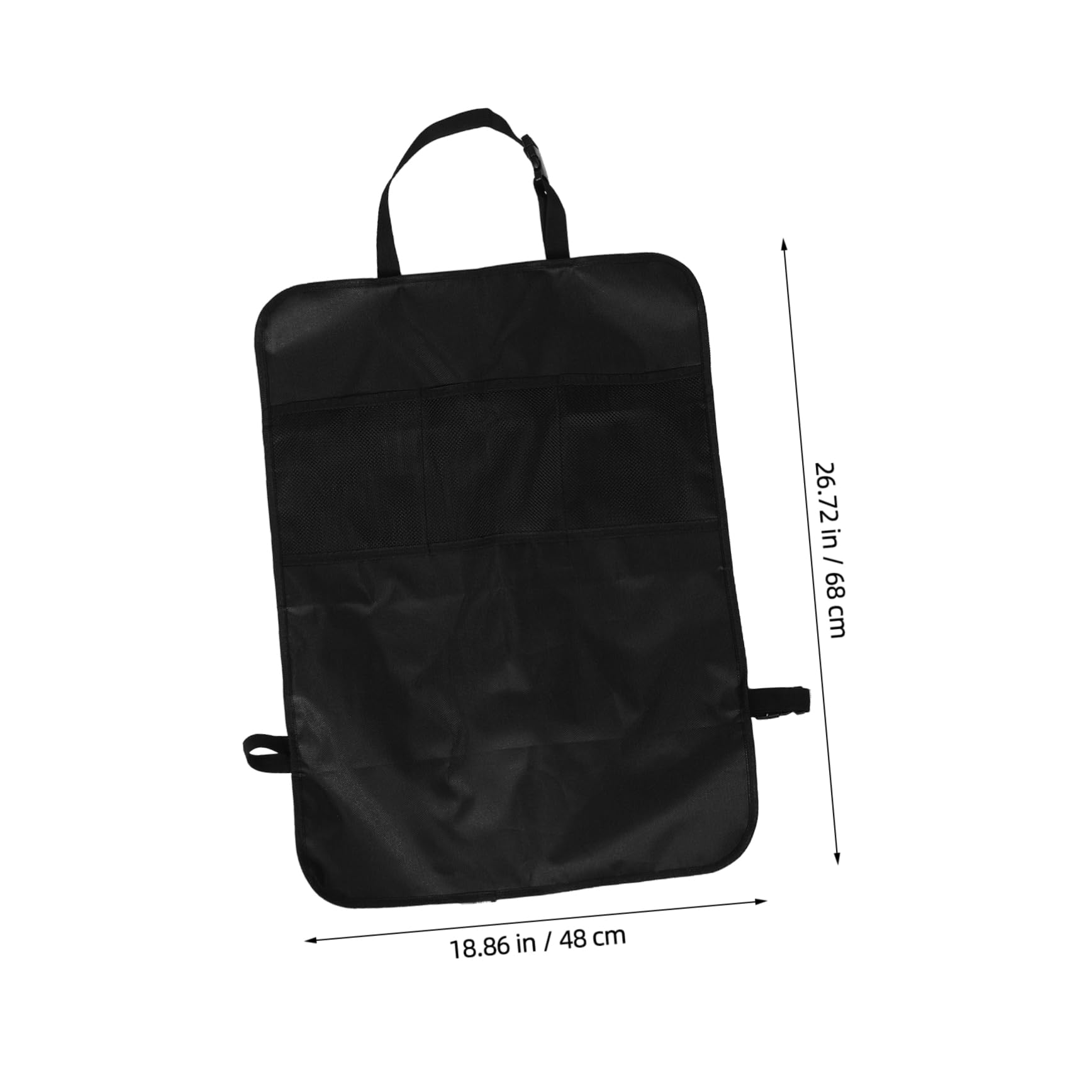 Beatifufu Car Seat Back Organizer Bag Anti-kick Pad Sturdy Waterproof Mat Rear Seat Storage Pouch Automotive Accessory Rear Organizer Side Hanging Bag Interior m