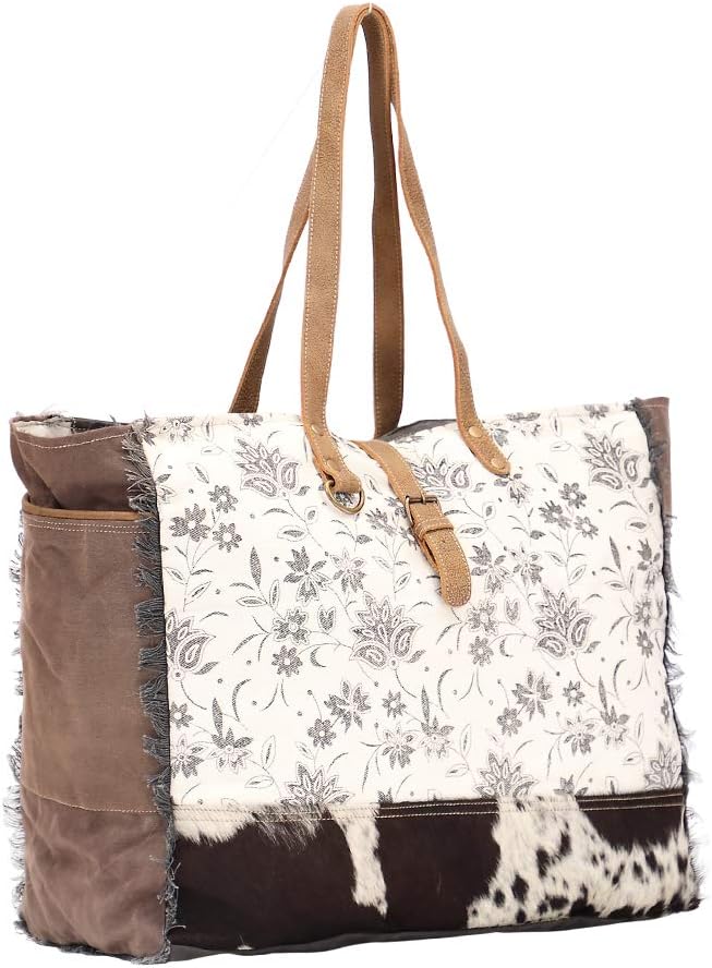 Myra Bag Floral Purse - Canvas Bags for Women, Over The Shoulder Purse - Image 3