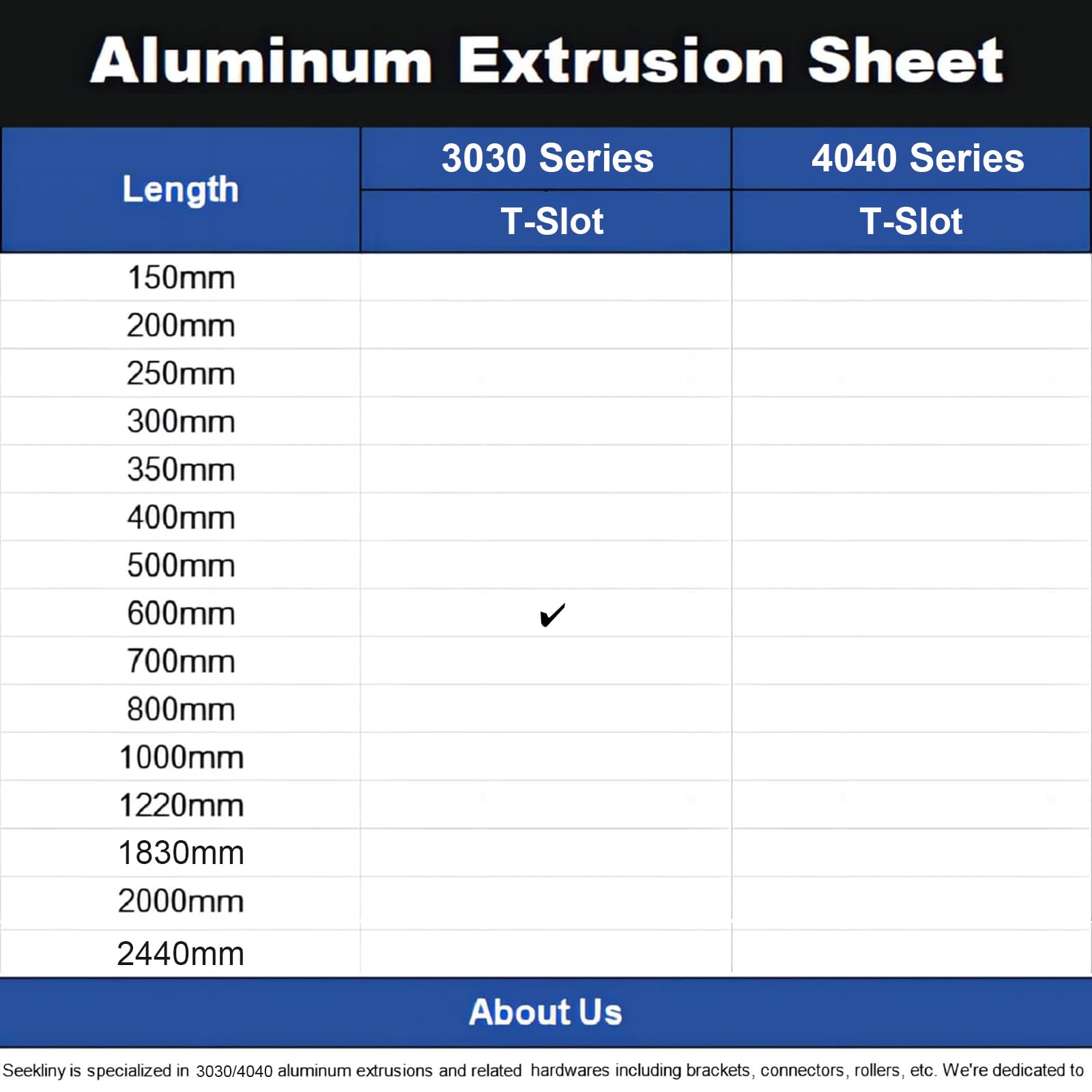 3030 Aluminum Extrusion T-Slot 600mm Black 4 Pack — Amazon image 2
