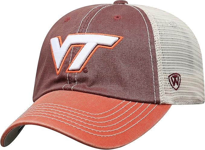 Collegiate Hats - Fitted Caps Adjustable Hats and Snapbacks Available, Virginia Tch Mesh, One size โ image 1