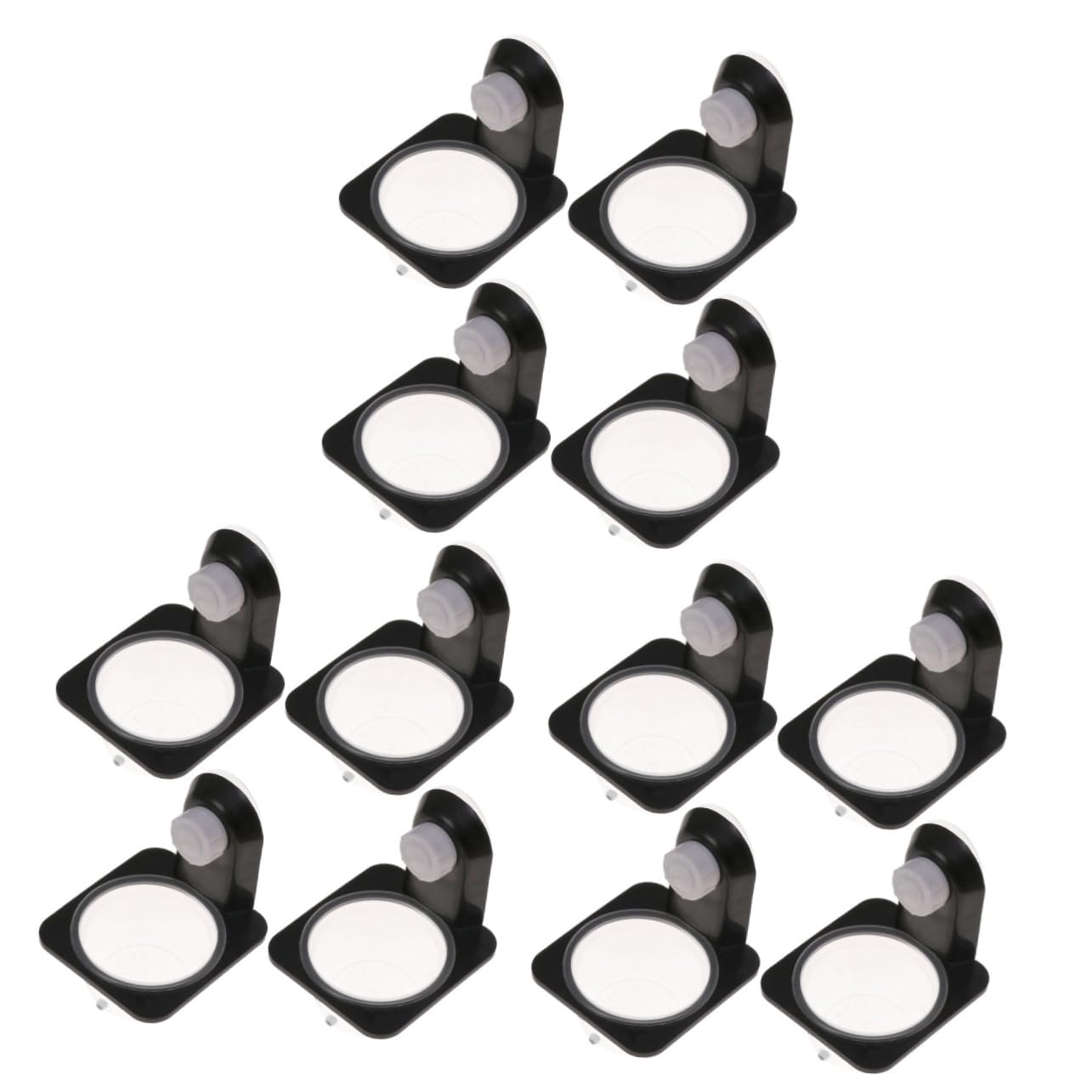 BESPORTBLE 3 Set di Mangiatoie per Gechi Habitat Materiale Robusto Mangiatoia per Rettili da Parete Salvaspazio Facile da Pulire per Rettili 4 Pezzi*3