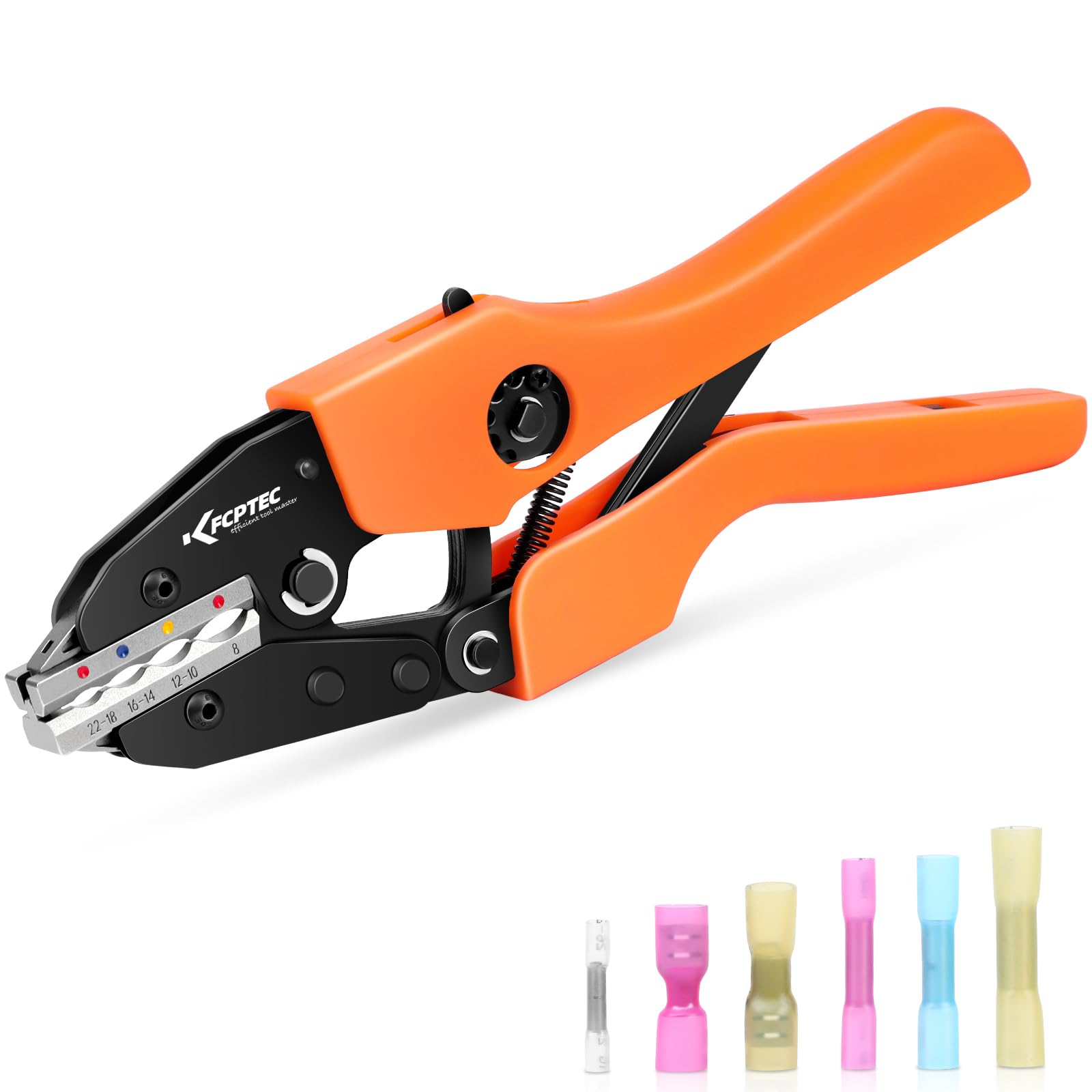 Amazon | KF CPTEC 熱収縮コネクタ用 圧着工具 ラチェット式 (AWG22-8