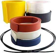 SPEEDMARK Heat Shrink Tubing, Insulation Tubing, Shrinkage Ratio: Approx. 0.08 to 0.4 inches (22 mm to 11 mm), Inner Diameter: 0.9 x 6.6 ft (22 mm x 2 m), Transparent, Clear