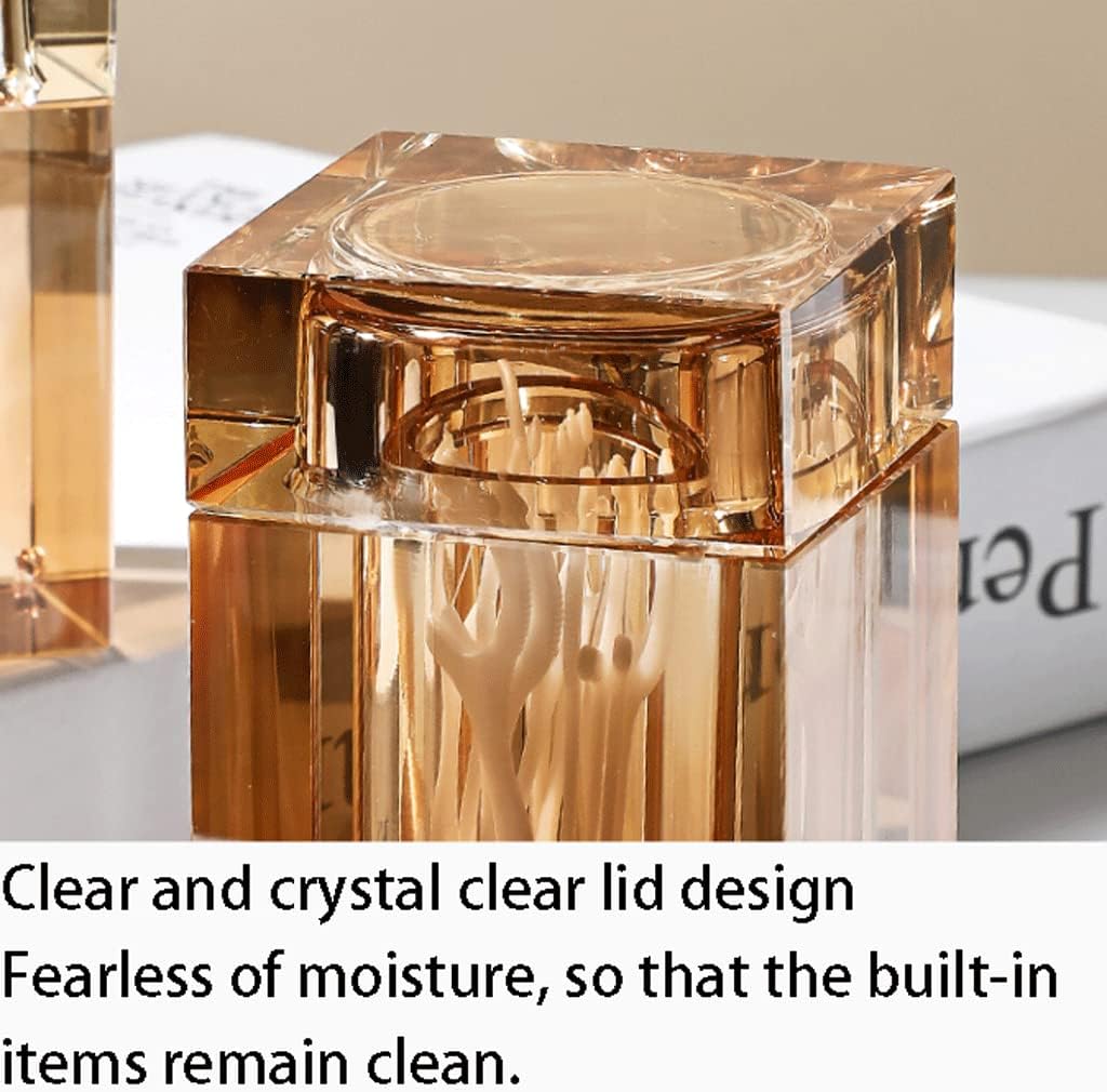 ファッション ガラスつまようじホルダーと蓋つまようじディスペンサーポータブルつまようじホルダーディスペンサーキッチンレストラン装飾