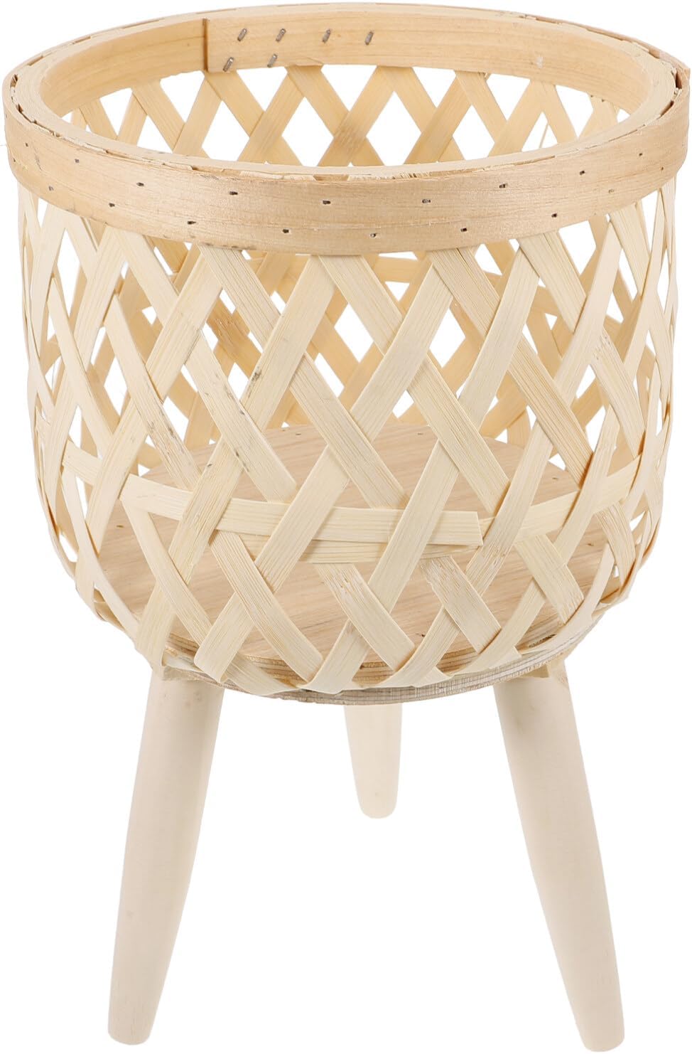 VANZACK Woven Planter Basket Rustic Plant Pot Holder for Use Versatile Flowerpot Stand for Home Decor Garden and Balcony Potted Plant Stand