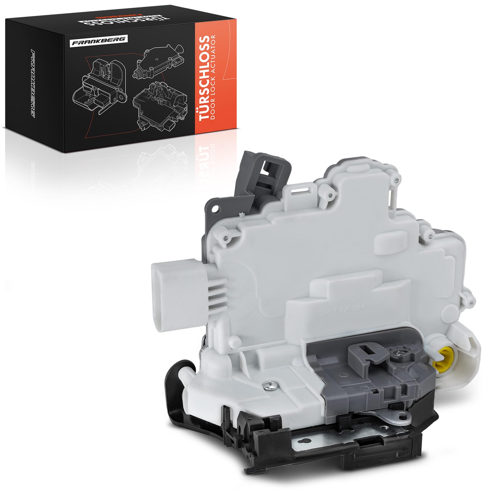 Frankberg Stellmotor Türschloss 9-Polig Vorne Links Kompatibel mit A4 8K2 B8 A4 Allroad 8KH B8 A4 Avant 8K5 B8 2007-2009 A5 8T3 8TA 2007-2012 Replace# 8J1837015A, Metallic