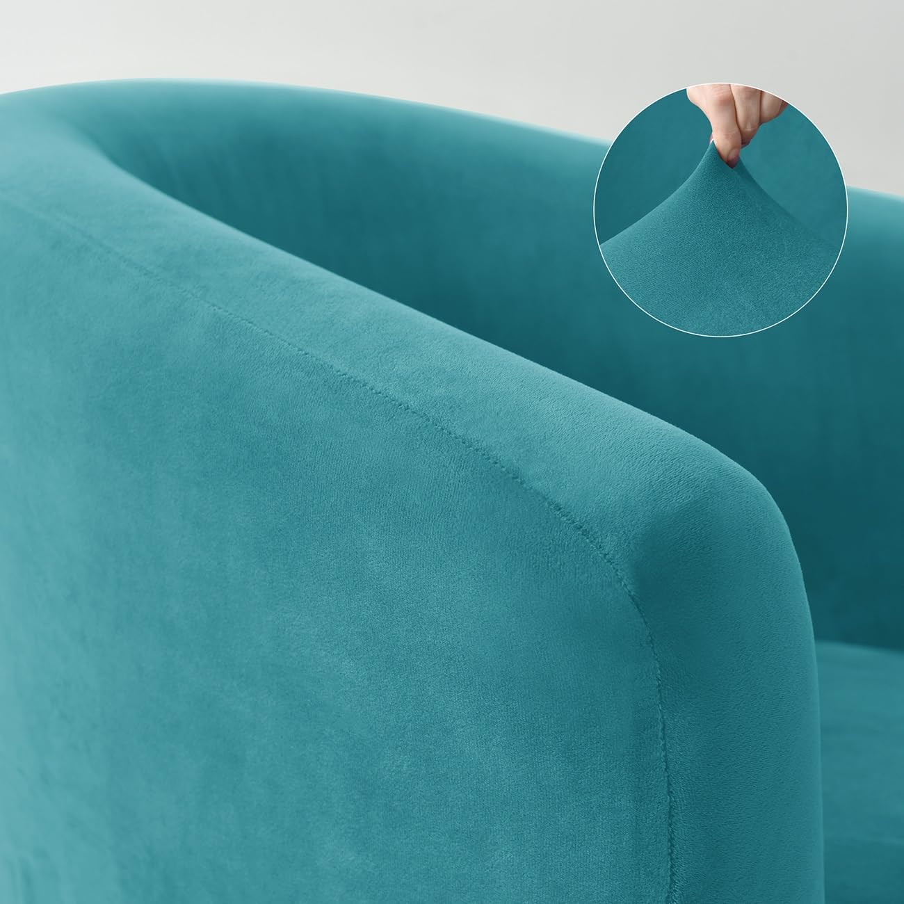 Copripoltrona Chesterfield In Velluto Elasticizzato - 2 Pezzi Per Poltrona Club - Foto 2